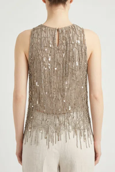 Brunello Cucinelli Tank Top In Pattern