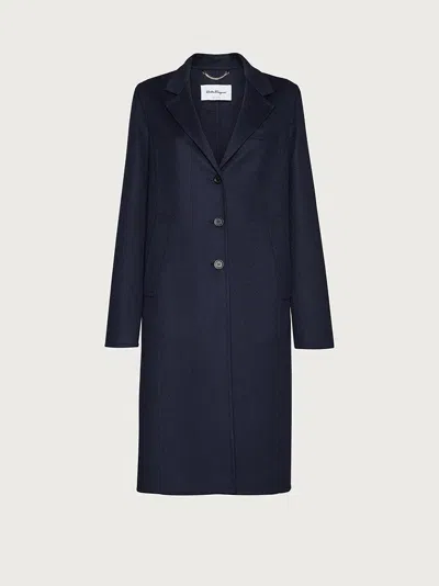 Ferragamo Coat In Black