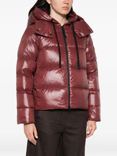 Peuterey Quilted Down Down Jacket In Red