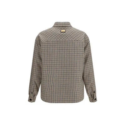 Dolce & Gabbana Brown Wool Oves Aries Full-length Jacket In Multi