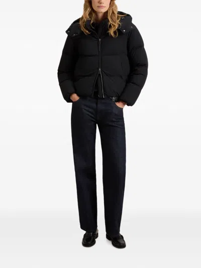 Woolrich Madison Short Down Jacket In Black