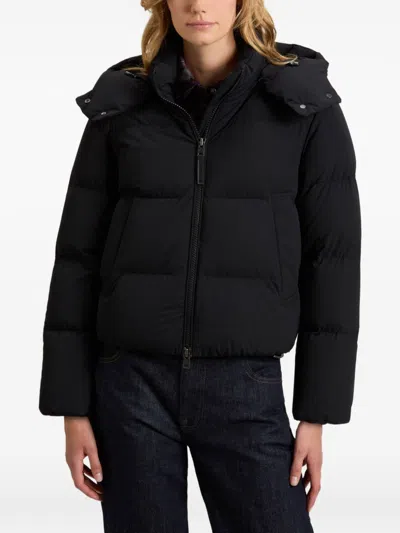 Woolrich Madison Short Down Jacket In Black