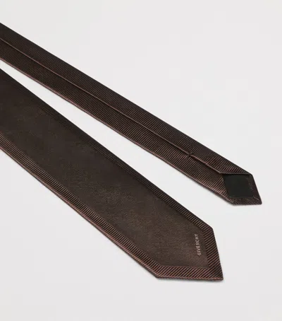 Givenchy Silk Tie In Brown