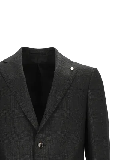 Luigi Bianchi Drop 7 Check-pattern Suit In Multi