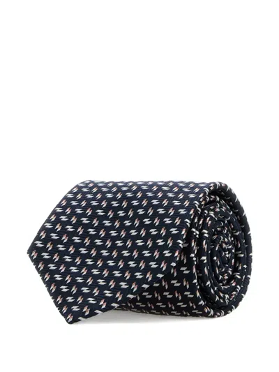 Brioni Patterned-jacquard Silk Tie In Pattern