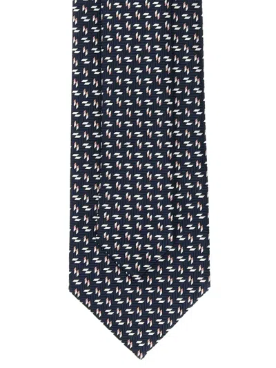 Brioni Patterned-jacquard Silk Tie In Pattern