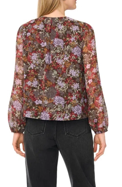 Halogen ® Long Sleeve Ruffle Top In Multi