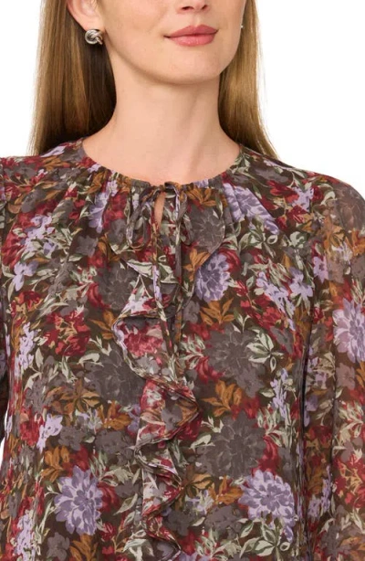 Halogen ® Long Sleeve Ruffle Top In Multi