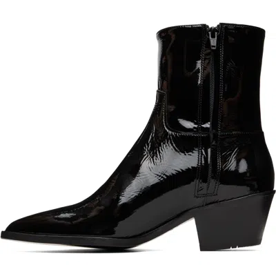 Ernest W Baker ブラック Sharp Toe ウエスタンブーツ In Black
