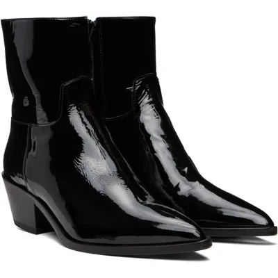 Ernest W Baker ブラック Sharp Toe ウエスタンブーツ In Black