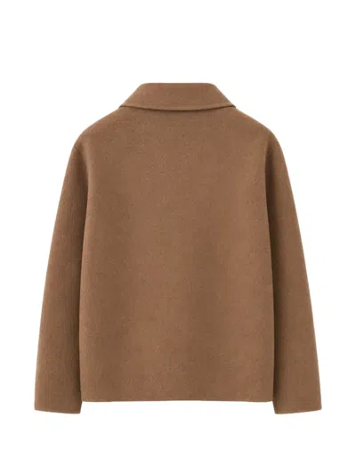 BUTTON-UP PATCH-POCKET COAT