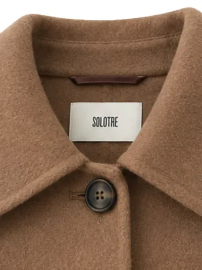 BUTTON-UP PATCH-POCKET COAT