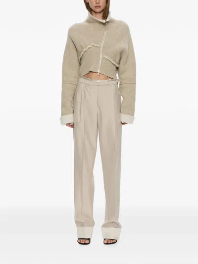 Christopher Esber Isolde Double-knit Jacket In Neutral