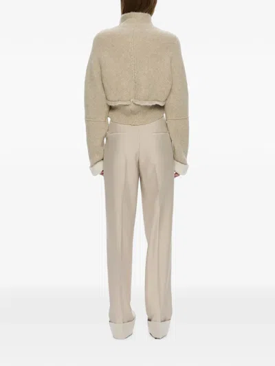 Christopher Esber Isolde Double-knit Jacket In Neutral