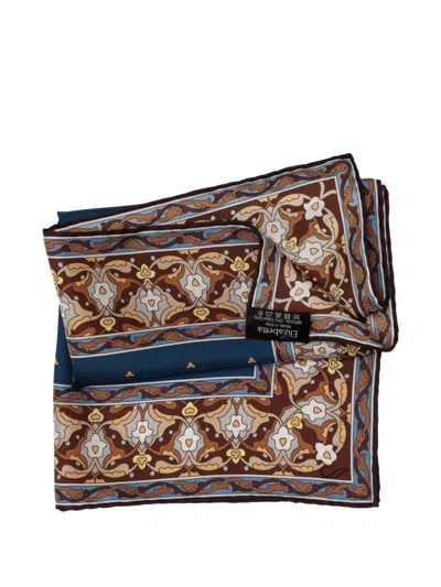 Elizabetta Enrico Patterned Pocket Square In Multi