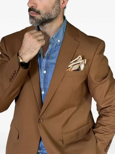 Elizabetta Like Clockwork Pocket Square In Multi