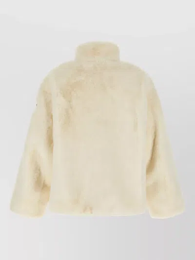 Tatras Plush Polyester Jacket In Neutral