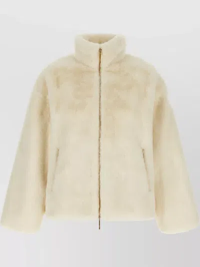 Tatras Plush Polyester Jacket In Neutral