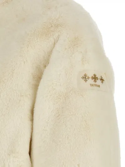 Tatras Plush Polyester Jacket In Neutral
