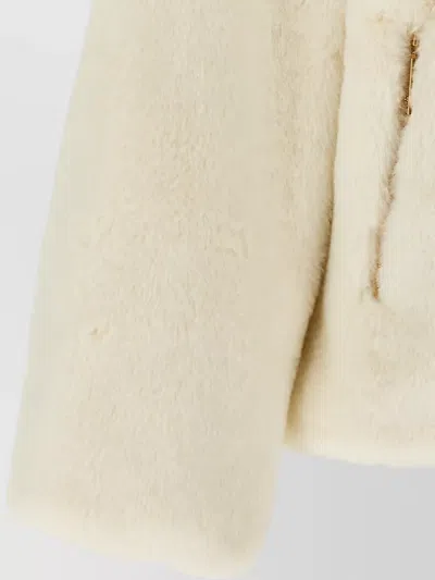 Tatras Plush Polyester Jacket In Neutral