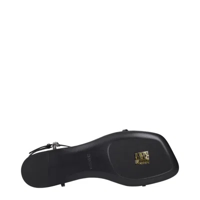 Jil Sander Women Black Sandals With Ankle Buckle Closure In Leather Woman In Black