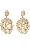 AURELIE BIDERMANN Dentelle gold-plated earrings