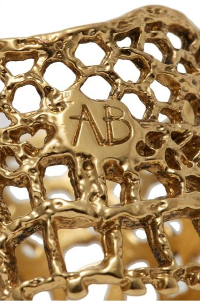 Shop Aurelie Bidermann Lace Gold-plated Ring