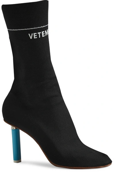 Shop Vetements 弹力平纹针织踝靴