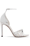 ALTUZARRA Parker snake-effect mirrored-leather sandals