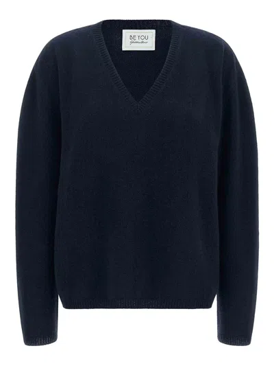 Be You Pullover Mit V-ausschnitt In Blue