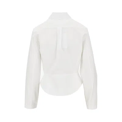 Alaïa Poplin Basque Shirt In Multi