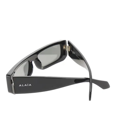 Alaïa Rectangular Shield Sunglasses In Black