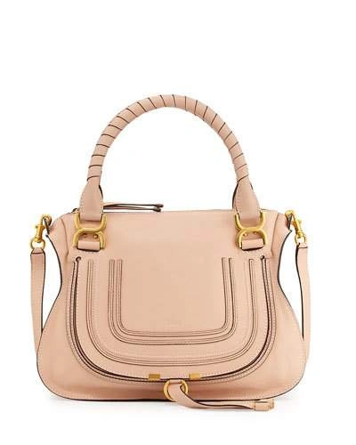 Chloé Marcie Medium Satchel Bag, Pink In Blush Nude