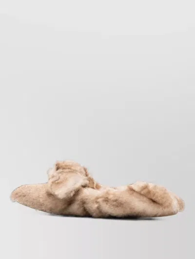 Zimmermann Shearling Slippers In Brown