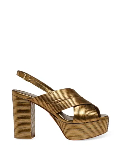 Santoni Crossover-strap Platform Sandals In Multi