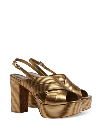 Santoni Crossover-strap Platform Sandals In Multi