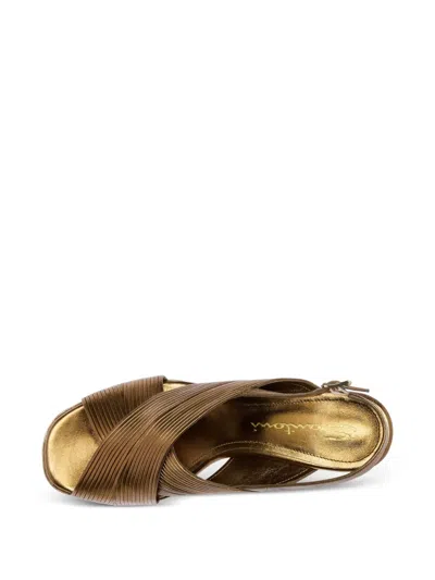 Santoni Crossover-strap Platform Sandals In Multi