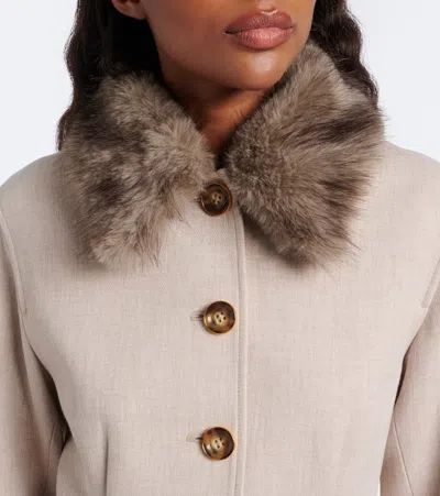 Veronica Beard Severine Pleated Jacket In Neutral