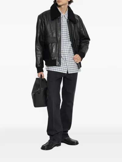 A.p.c. Malcom Check-pattern Shirt In Blue