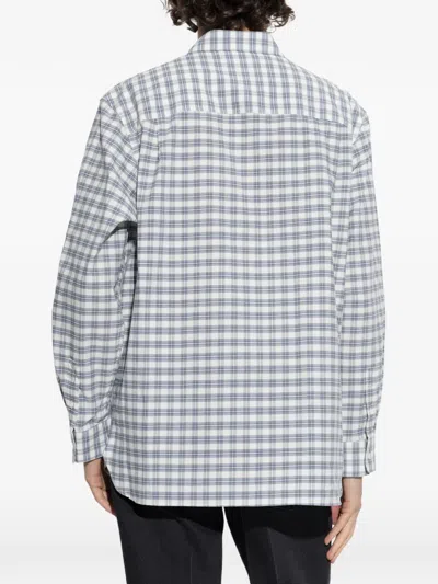 A.p.c. Malcom Check-pattern Shirt In Blue