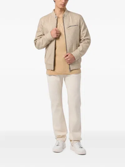 Billionaire Python-leather Jacket In Neutral