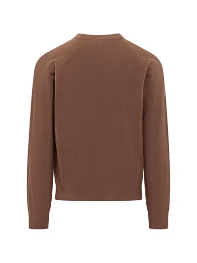 K-way Fragan Fleece-stitch Knit Pullover In Brown