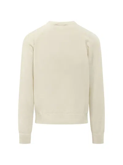 K-way Fragan Fleece-stitch Knit Pullover In White