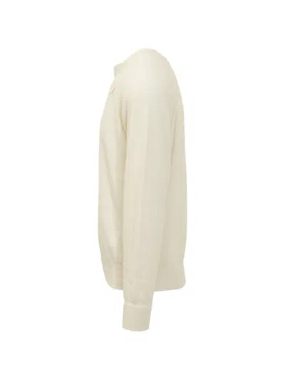K-way Fragan Fleece-stitch Knit Pullover In White