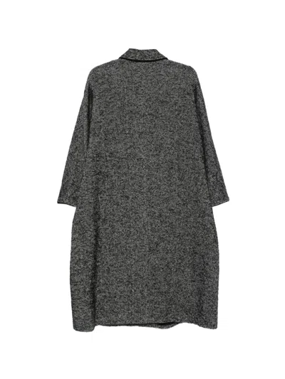 N°21 Herringbone-pattern Coat In Gray