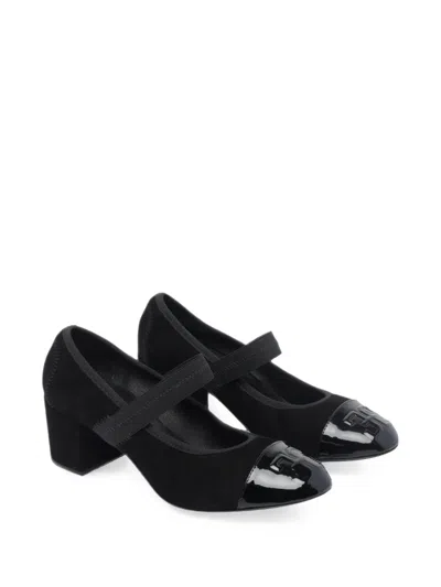 Fabi Logo-embossed Elasticated Pumps In Black