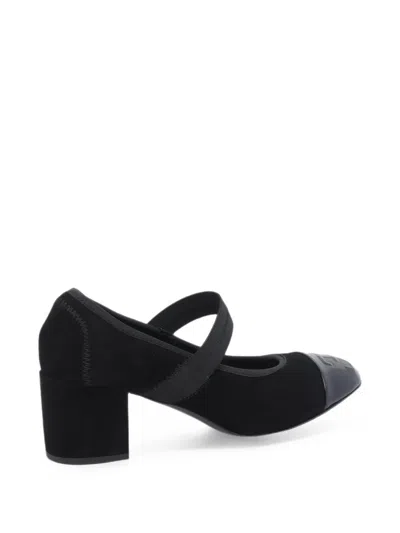 Fabi Logo-embossed Elasticated Pumps In Black