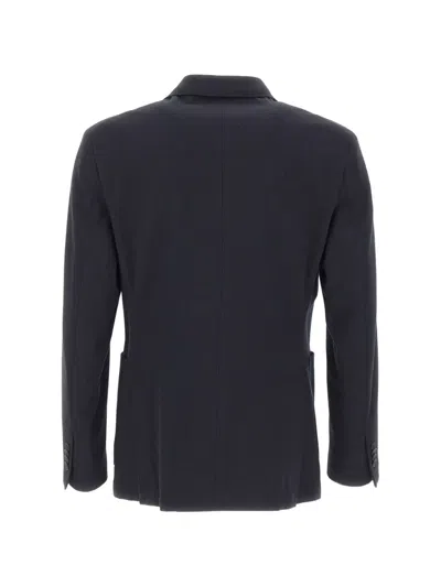 Manuel Ritz Double-breasted Blazer In Blue