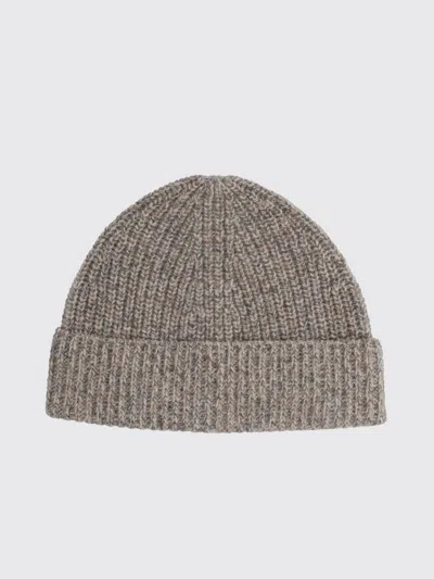 Aspesi Ribbed-knit Beanie Hat In Brown