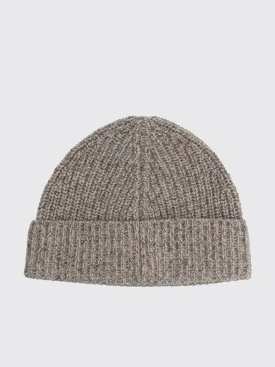 Aspesi Ribbed-knit Beanie Hat In Brown